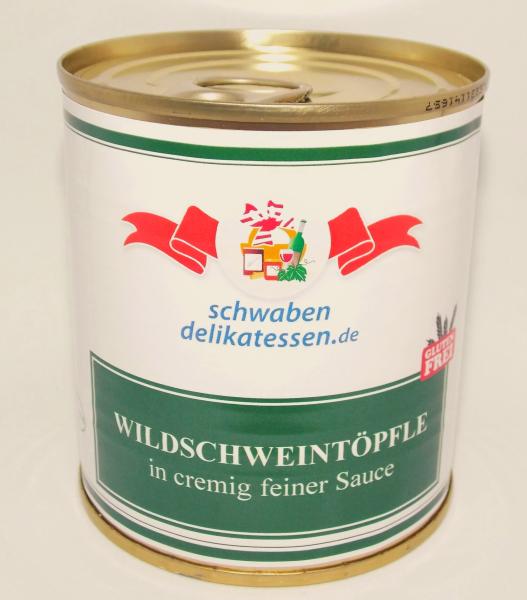Wildschweintöpfle (Wildschweingulasch)